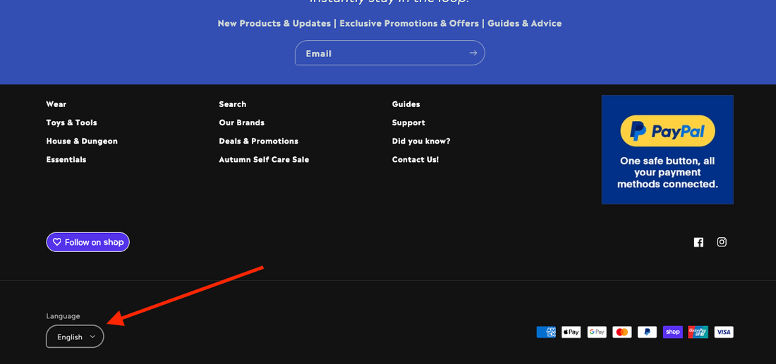 Shop in your language! English, Hindi or Chinese
