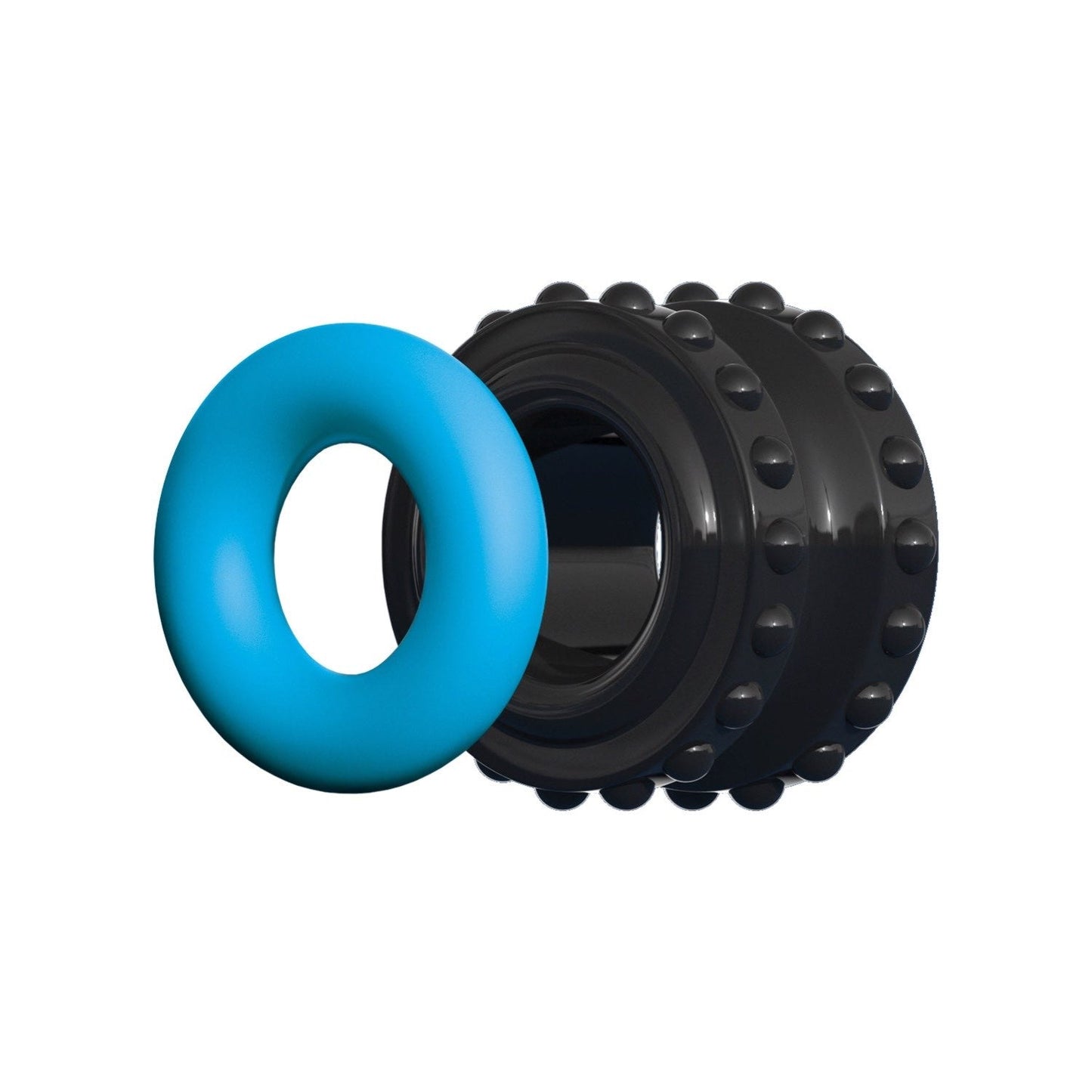 Pro Performance Beginners C-Ring - Black/Blue Cock Ring