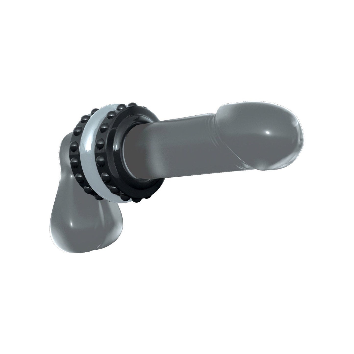 Pro Performance Advanced C-Ring - Black/Clear Cock Ring
