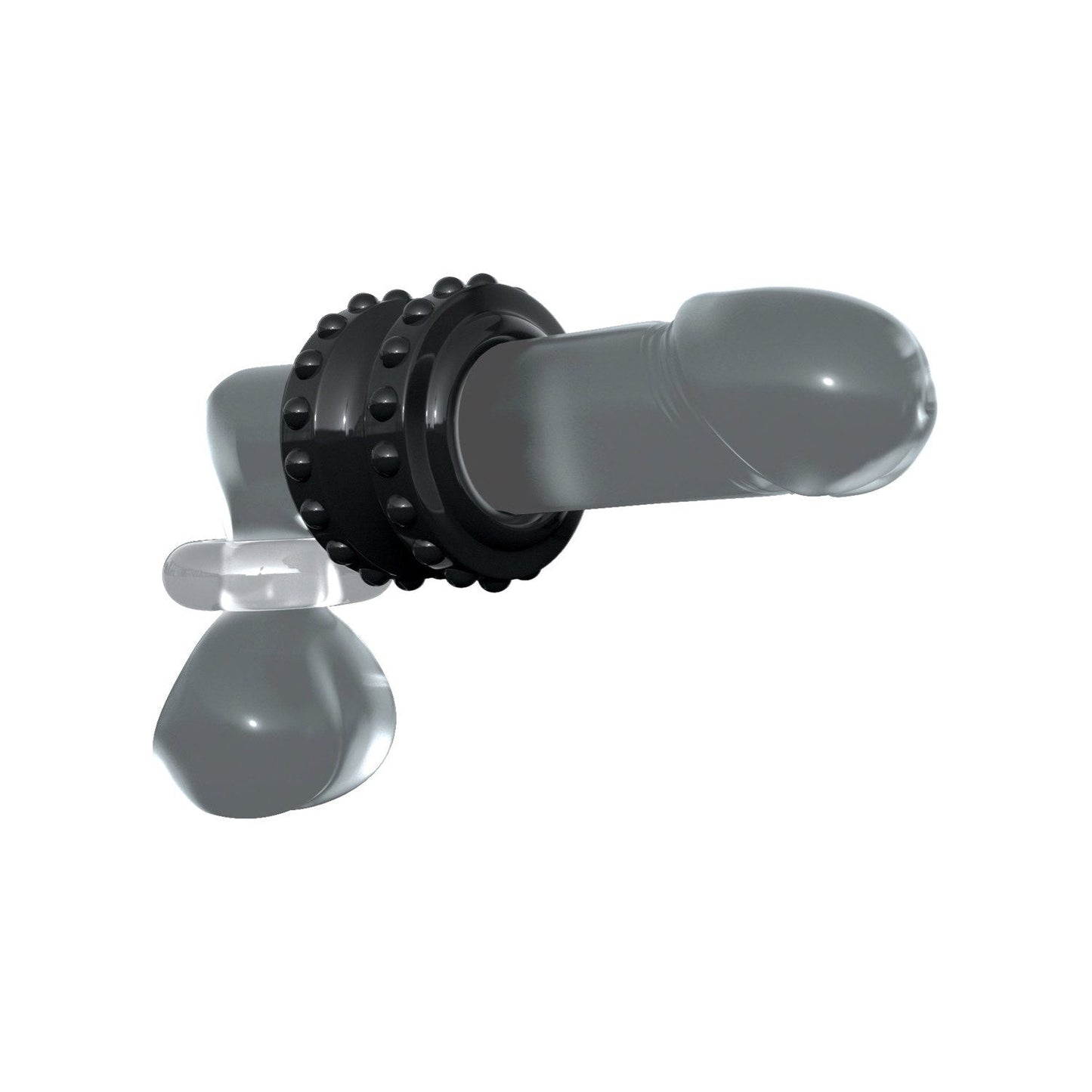 Pro Performance Advanced C-Ring - Black/Clear Cock Ring