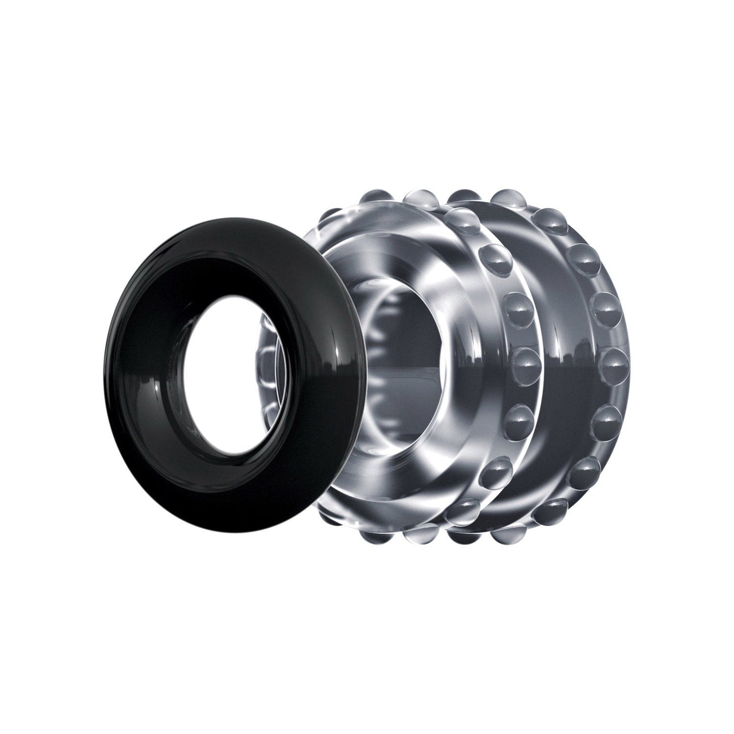 Pro Performance C-Ring - Clear/Black Cock Ring
