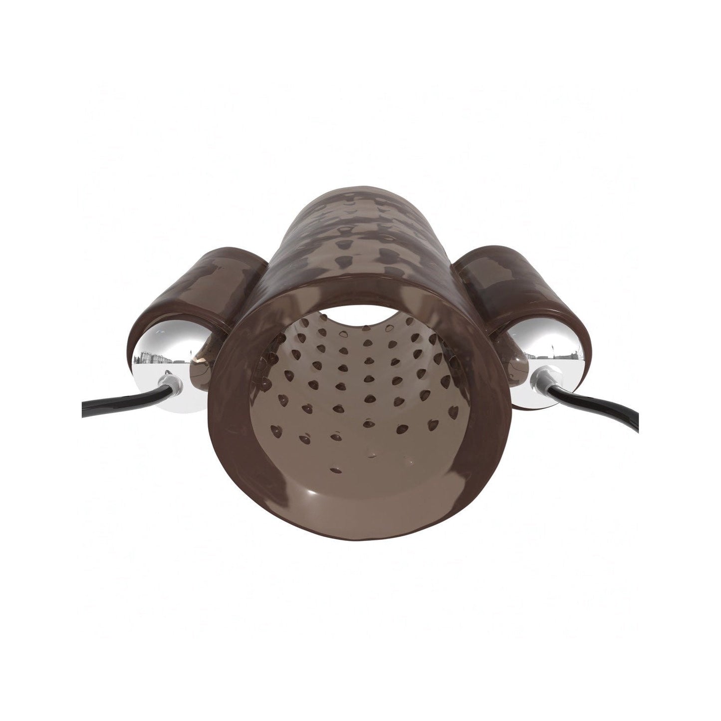 Dual Vibrating Penis Sleeve - Smoke Vibrating Penis Sleeve