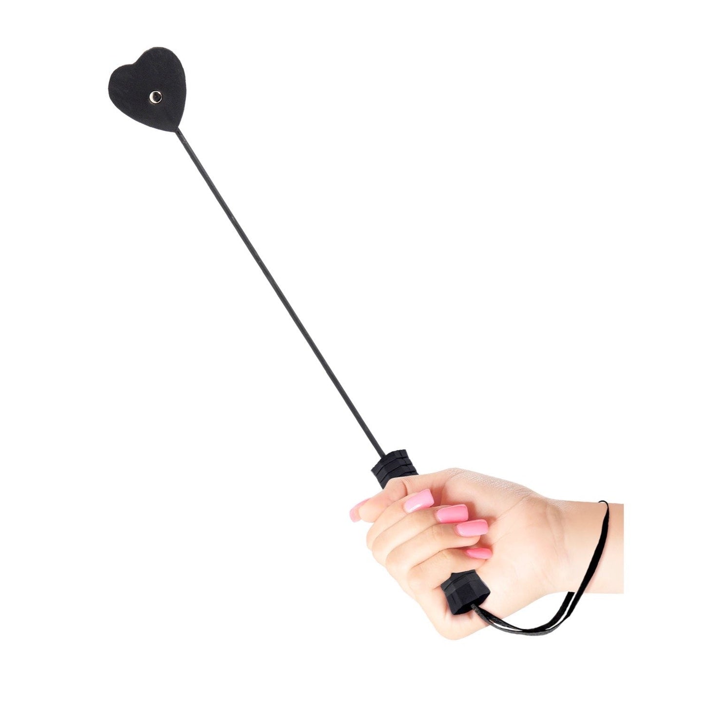 Little Heart Flapper - Black Crop