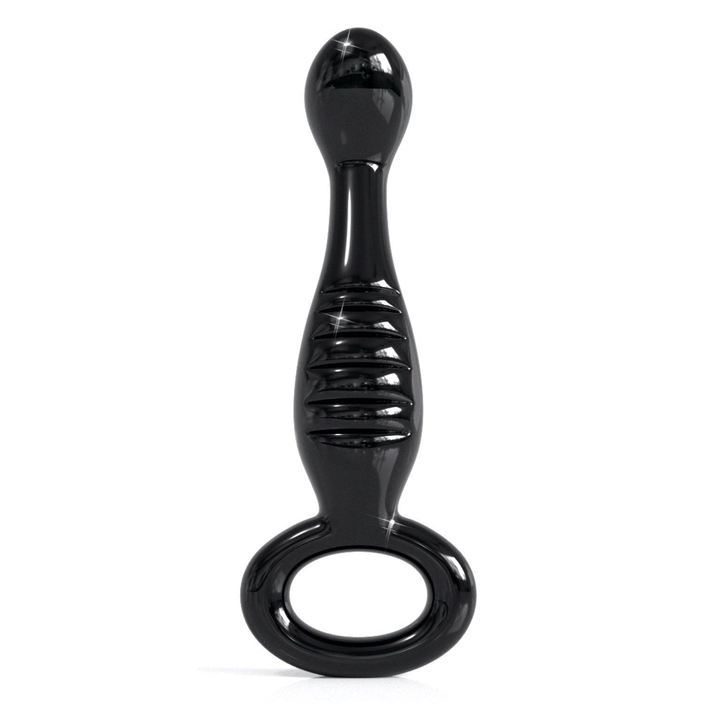 No. 68 - Black 16.5 cm (6.5") Glass Anal Probe