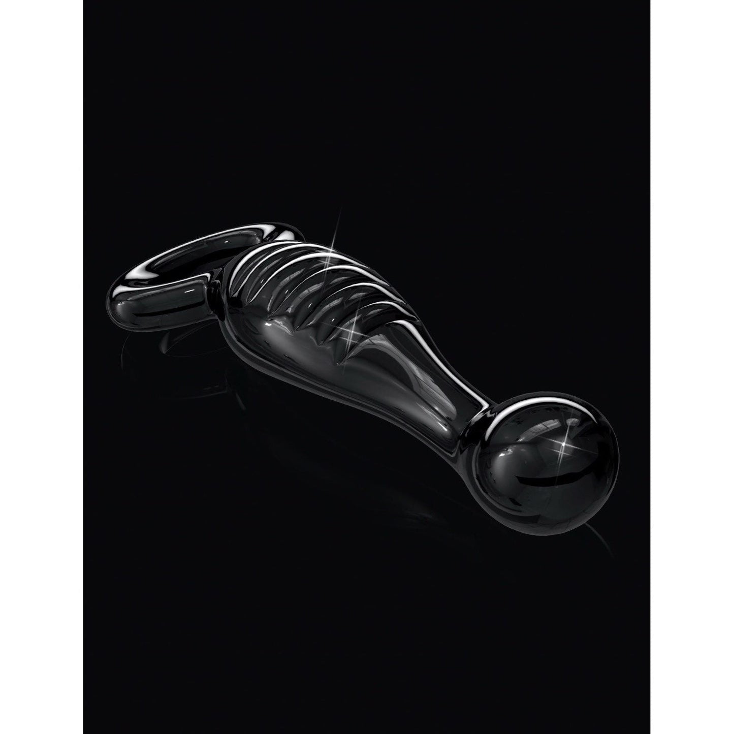 No. 68 - Black 16.5 cm (6.5") Glass Anal Probe