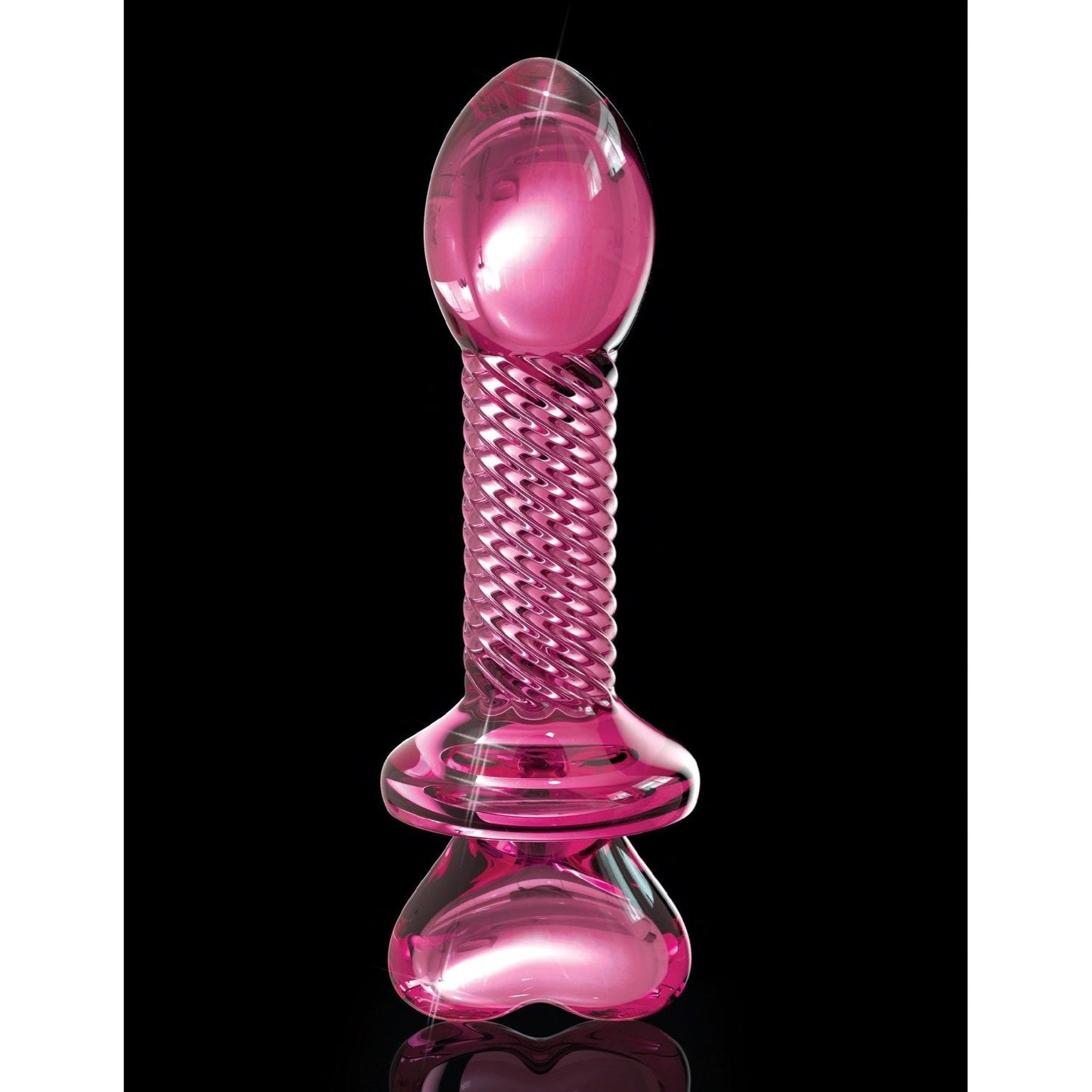No. 82 - Pink 10.2 cm (4") Glass Butt Plug