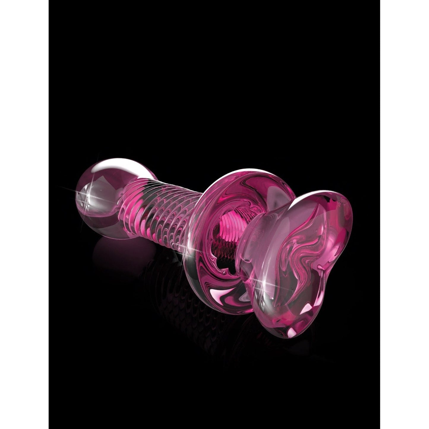 No. 82 - Pink 10.2 cm (4") Glass Butt Plug