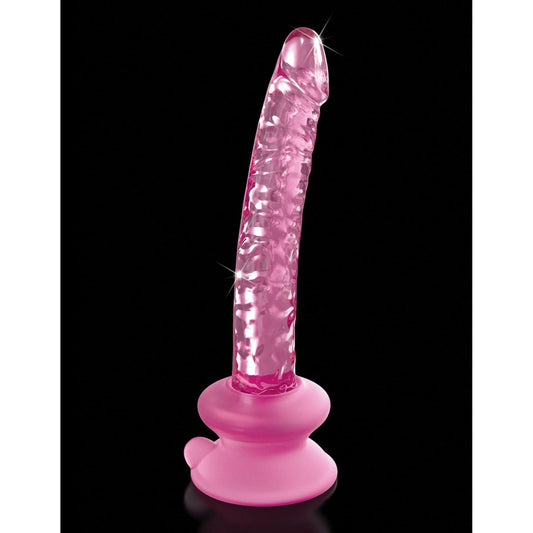 Pipedream Icicles No. 86 - Pink 17 cm Glass Dong with Suction Base Pipedream Icicles No. 86 - Pink 17 cm Glass Dong with Suction Base