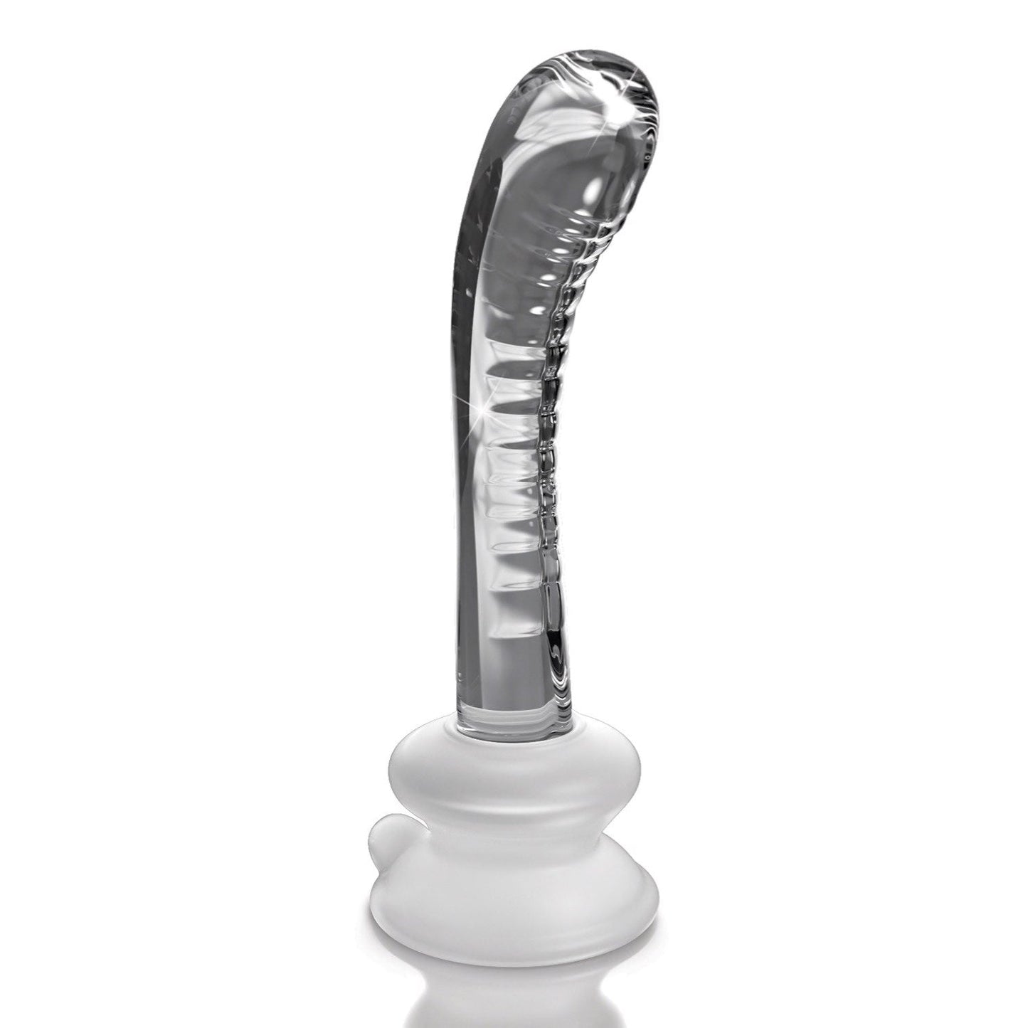 No. 88 - Clear 18 cm Glass Dildo with Suction Cup Base