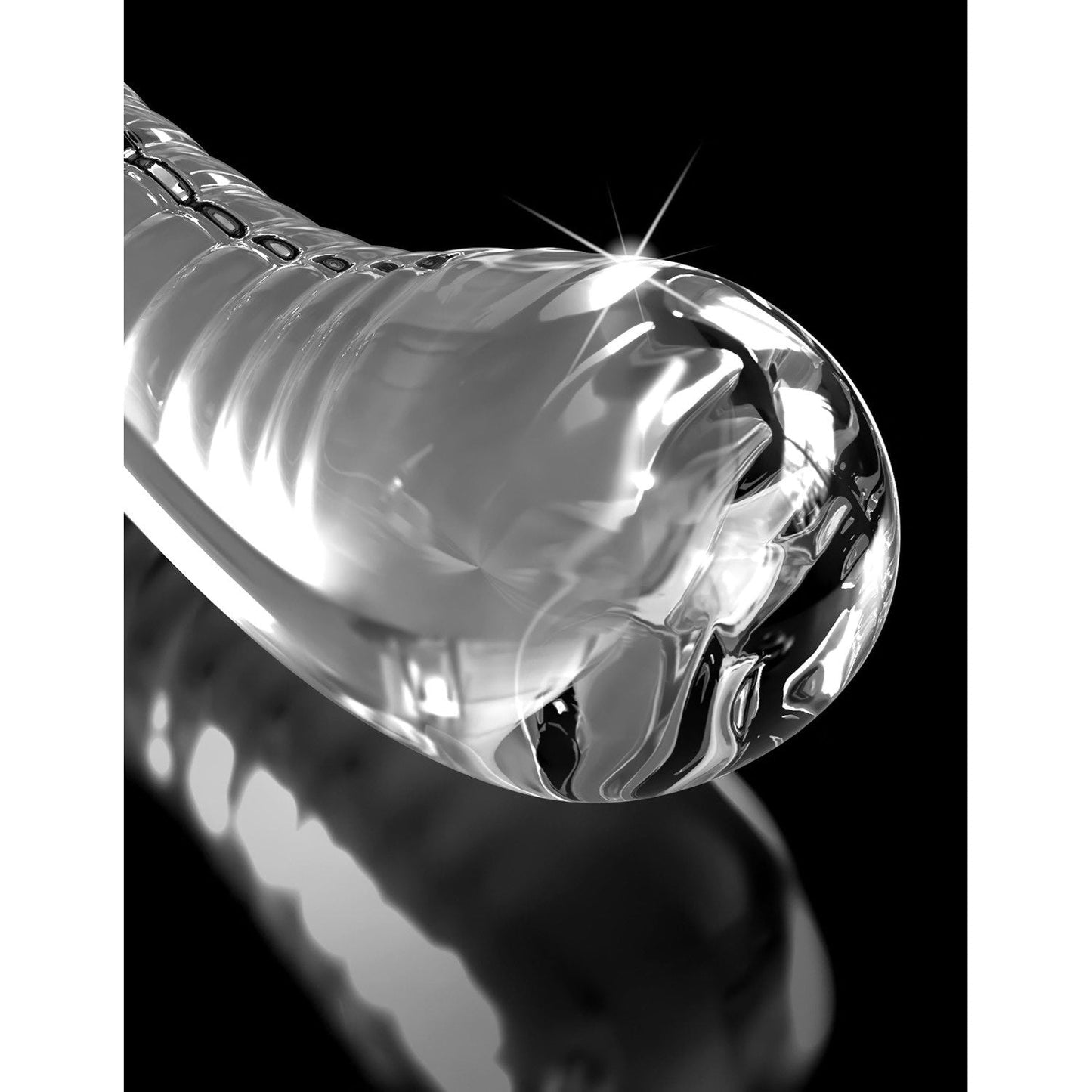 No. 88 - Clear 18 cm Glass Dildo with Suction Cup Base