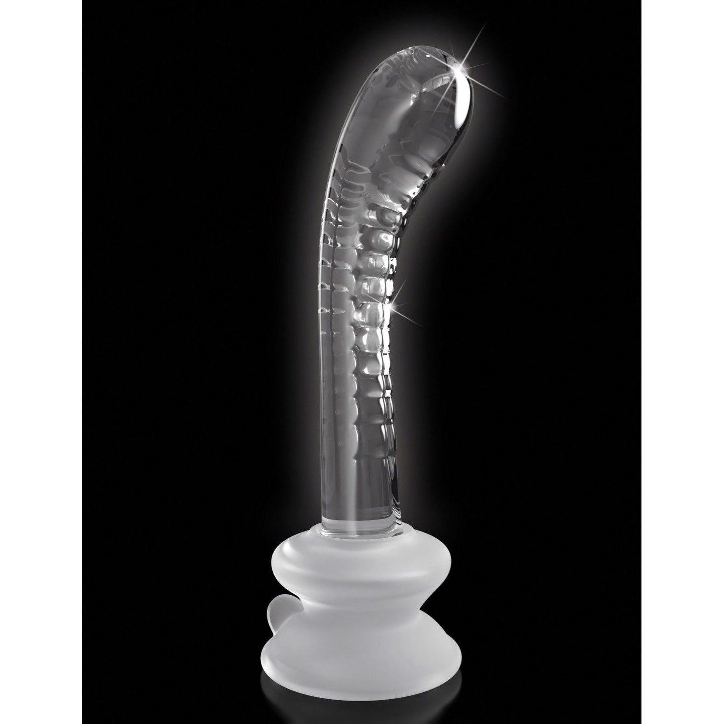 No. 88 - Clear 18 cm Glass Dildo with Suction Cup Base
