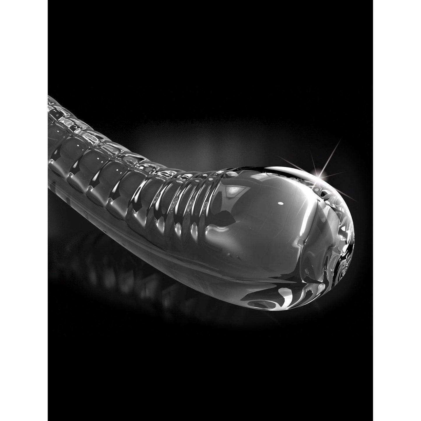 No. 88 - Clear 18 cm Glass Dildo with Suction Cup Base