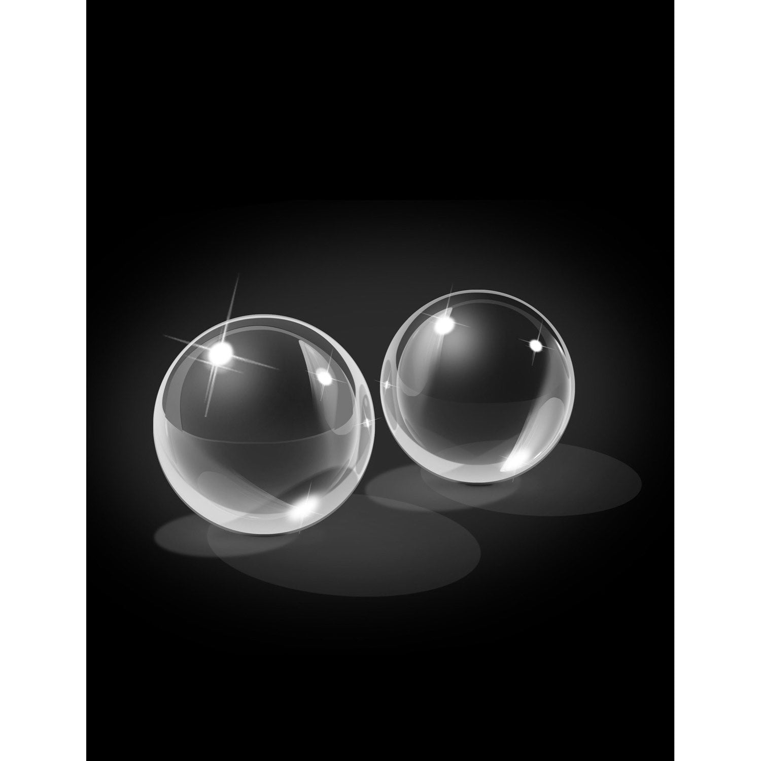 Icicles No. 42 - Medium Glass Ben Wa Balls by Pipedream Icicles No. 42 - Medium Glass Ben Wa Balls by Pipedream