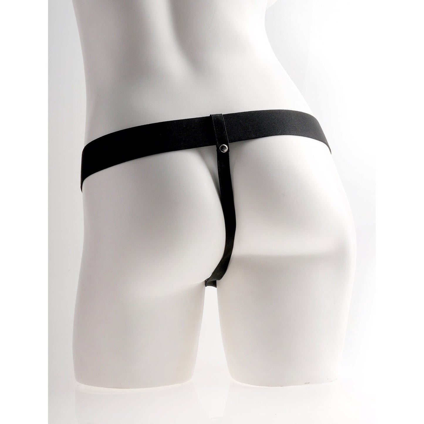 11" Hollow Rechargeable Strap-On with Balls - Flesh 28 cm Vibrating Hollow Strap-On