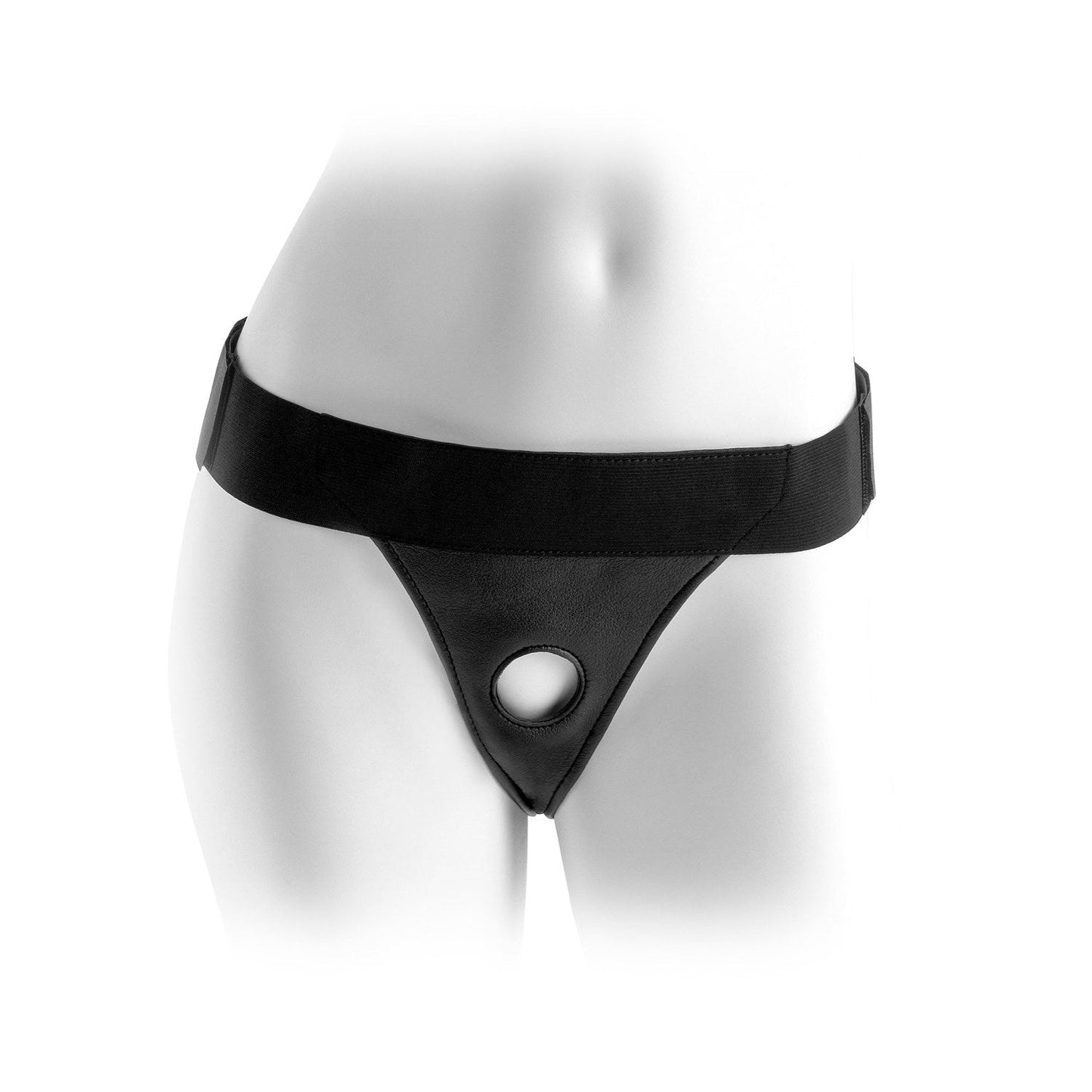 Crotchless Harness - Black Strap-On Harness (No Probe Included)