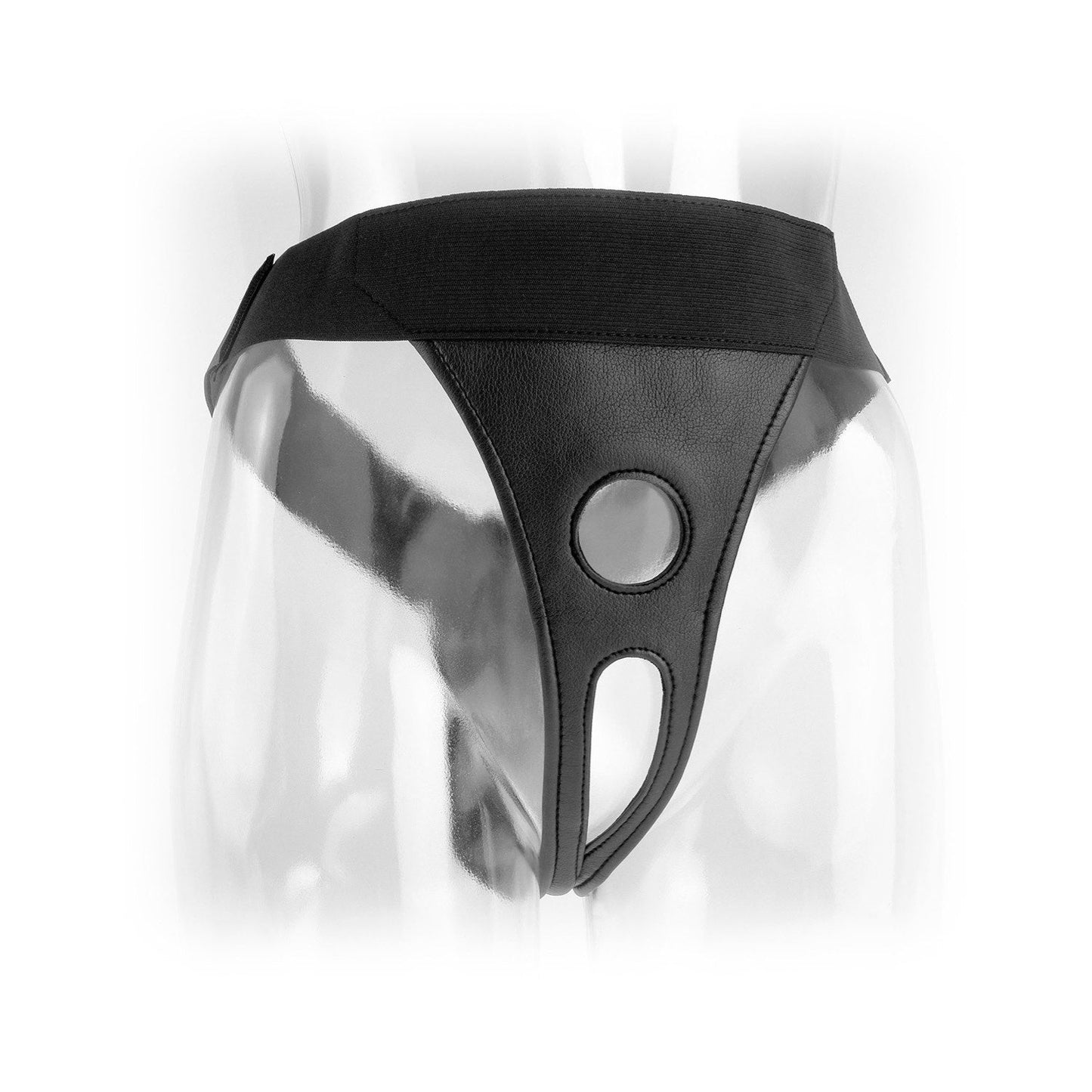 Crotchless Harness - Black Strap-On Harness (No Probe Included)
