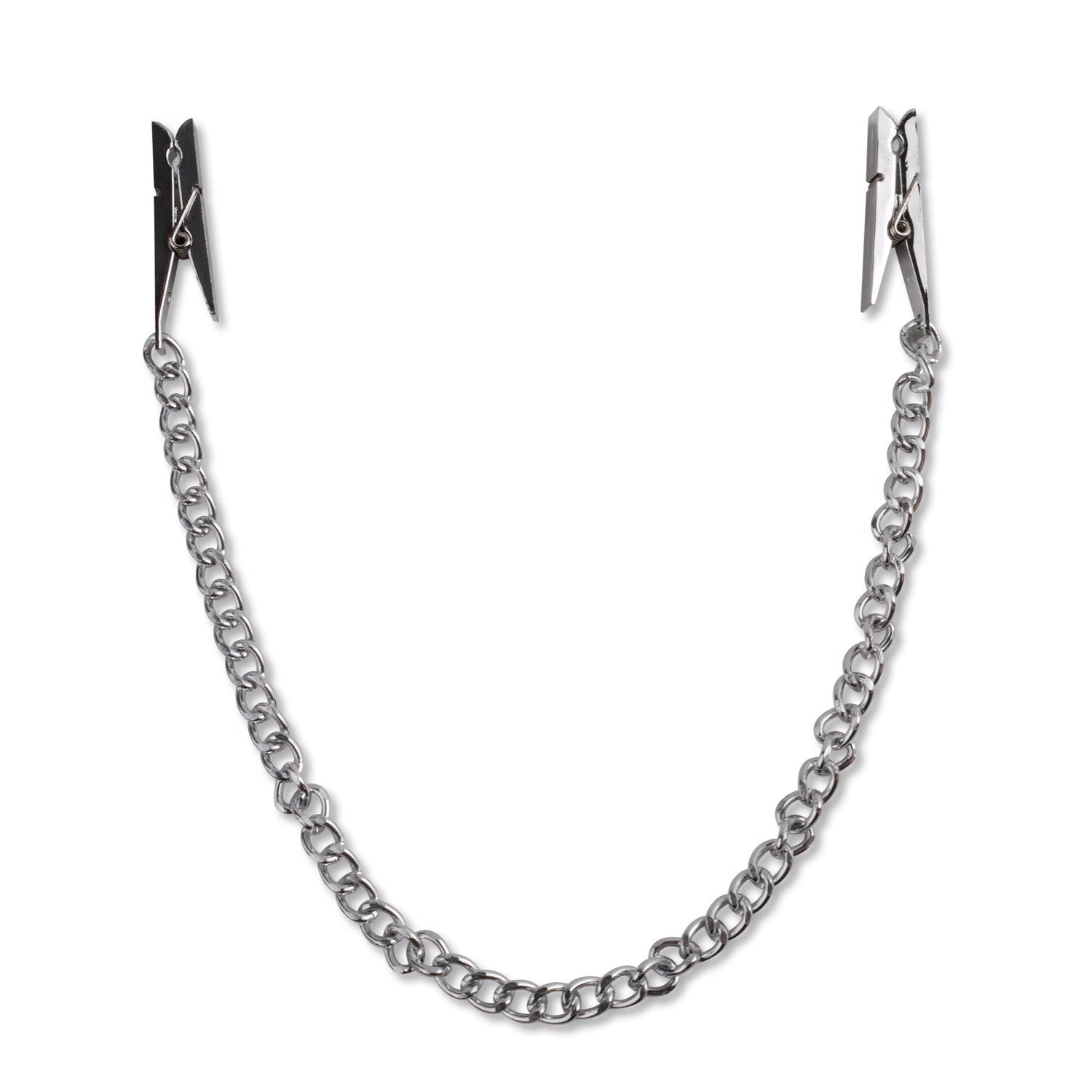 Fetish Fantasy Series Nipple Chain Clamps - Metal Nipple Clips by Pipedream Fetish Fantasy Series Nipple Chain Clamps - Metal Nipple Clips by Pipedream