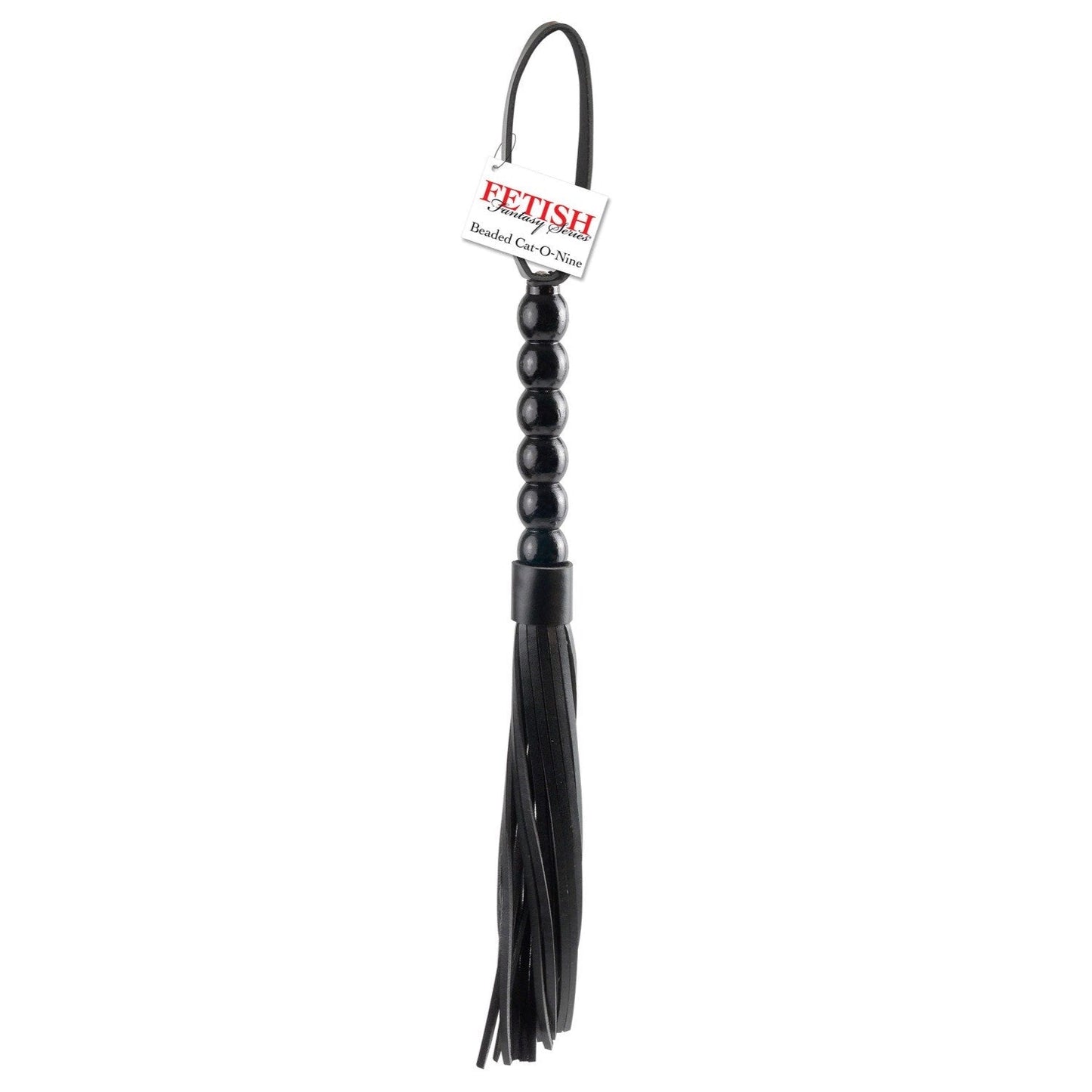 Beaded Cat-o-nine Tails - Black Whip