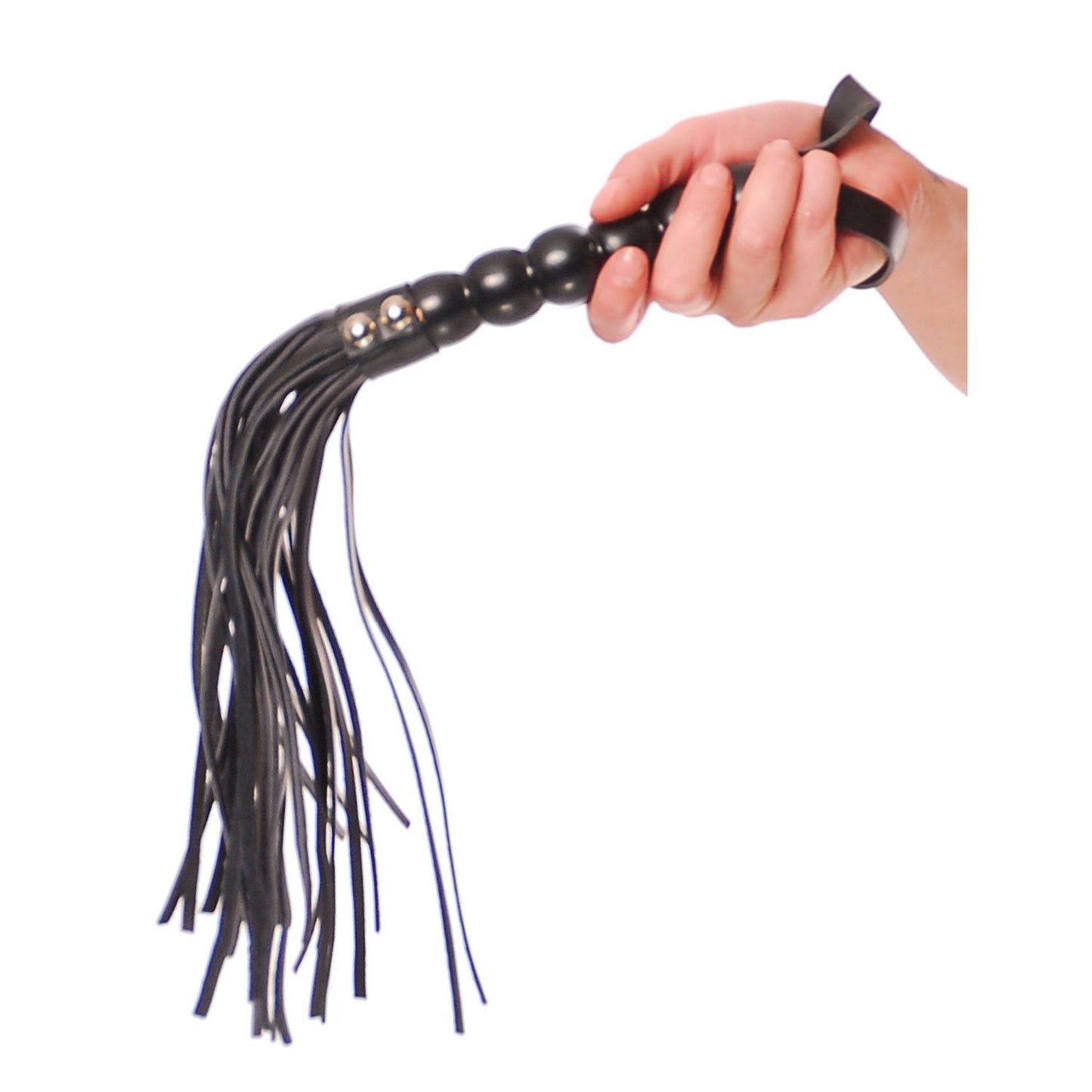 Beaded Cat-o-nine Tails - Black Whip