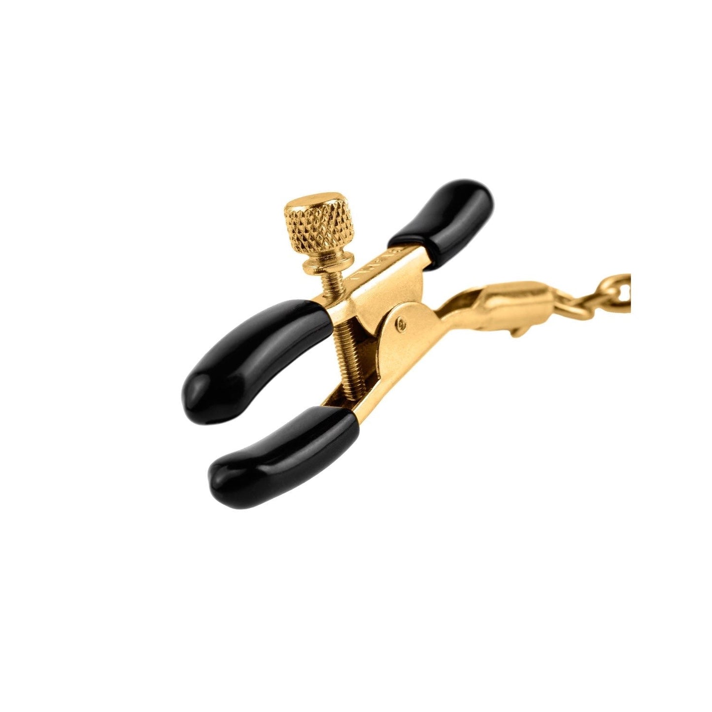 Chain Nipple Clamps - Gold Nipple Clamps with Chain