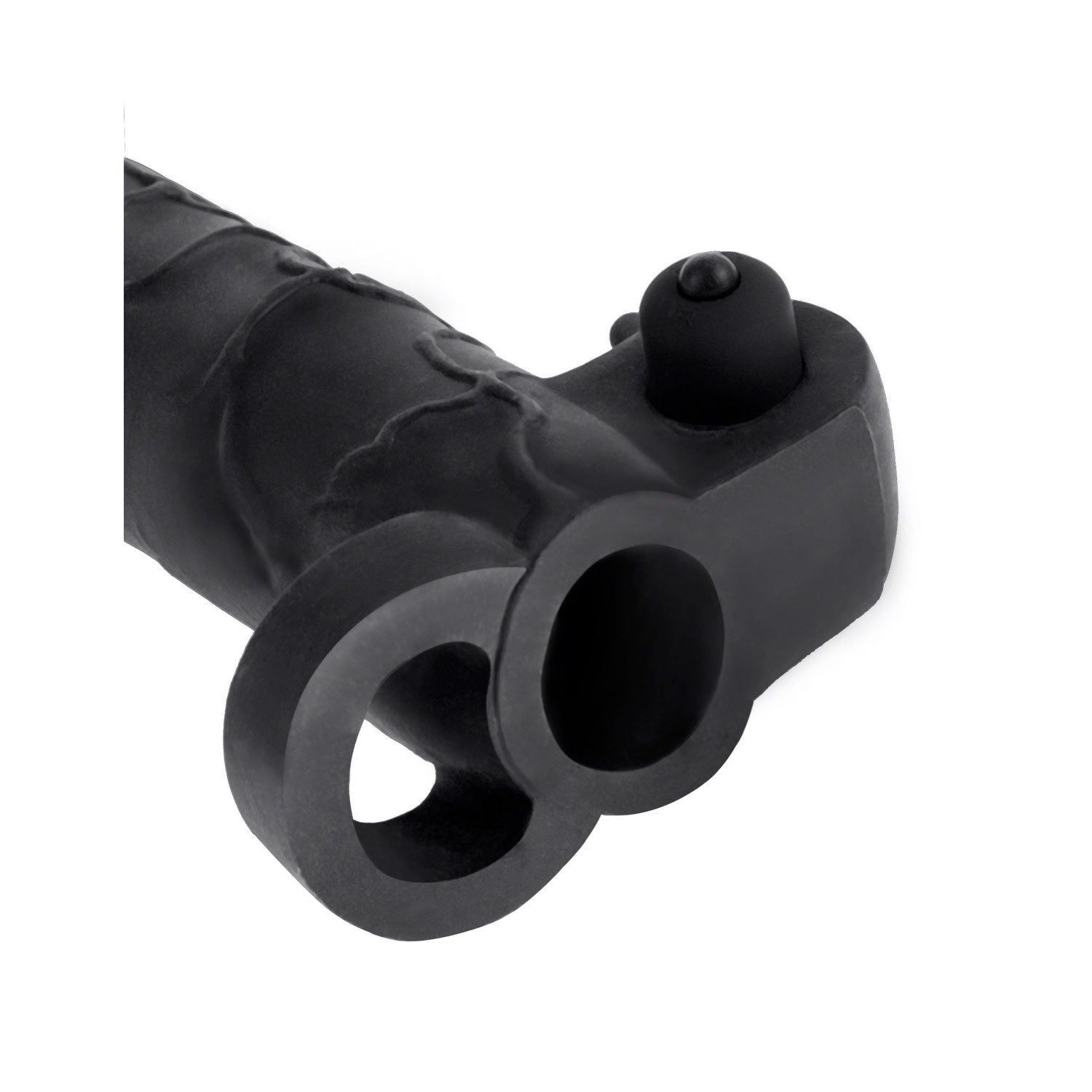 Fantasy X-Tensions Vibrating Real Feel 3" Extension - Black Vibrating Penis Extension Sleeve with Ball Strap by Pipedream Fantasy X-Tensions Vibrating Real Feel 3" Extension - Black Vibrating Penis Extension Sleeve with Ball Strap by Pipedream
