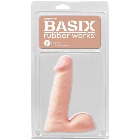 Pipedream Basix Rubber Works 6" Dong - Flesh 15.25 cm (6") Dong Pipedream Basix Rubber Works 6" Dong - Flesh 15.25 cm (6") Dong
