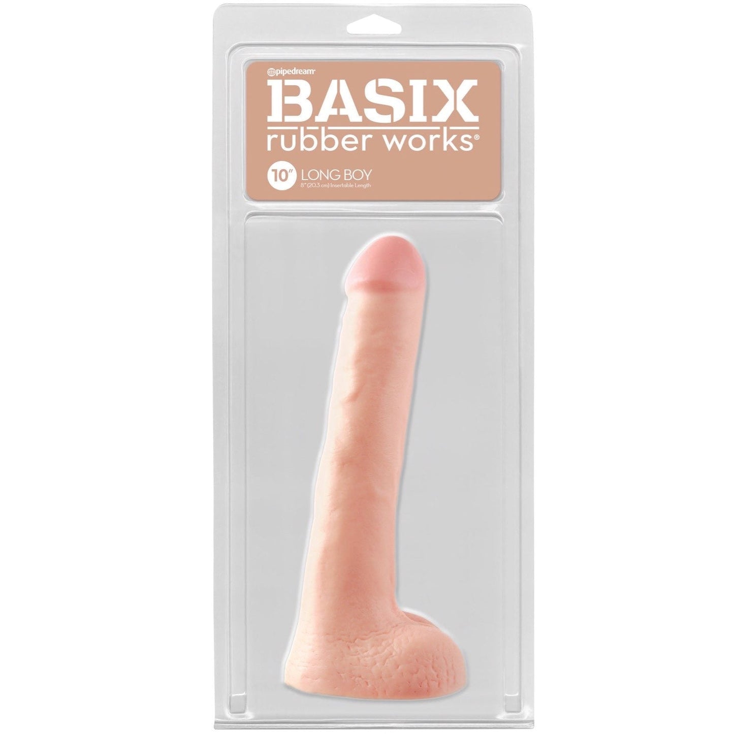 Rubber Works 10" Long Boy - Flesh 10" Dong