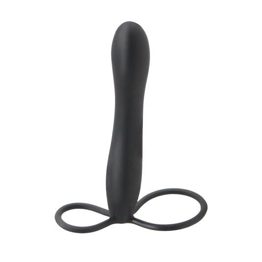 Pipedream Fetish Fantasy Elite Double Trouble - Black Cock & Ball Ring with Penis Attachment Pipedream Fetish Fantasy Elite Double Trouble - Black Cock & Ball Ring with Penis Attachment