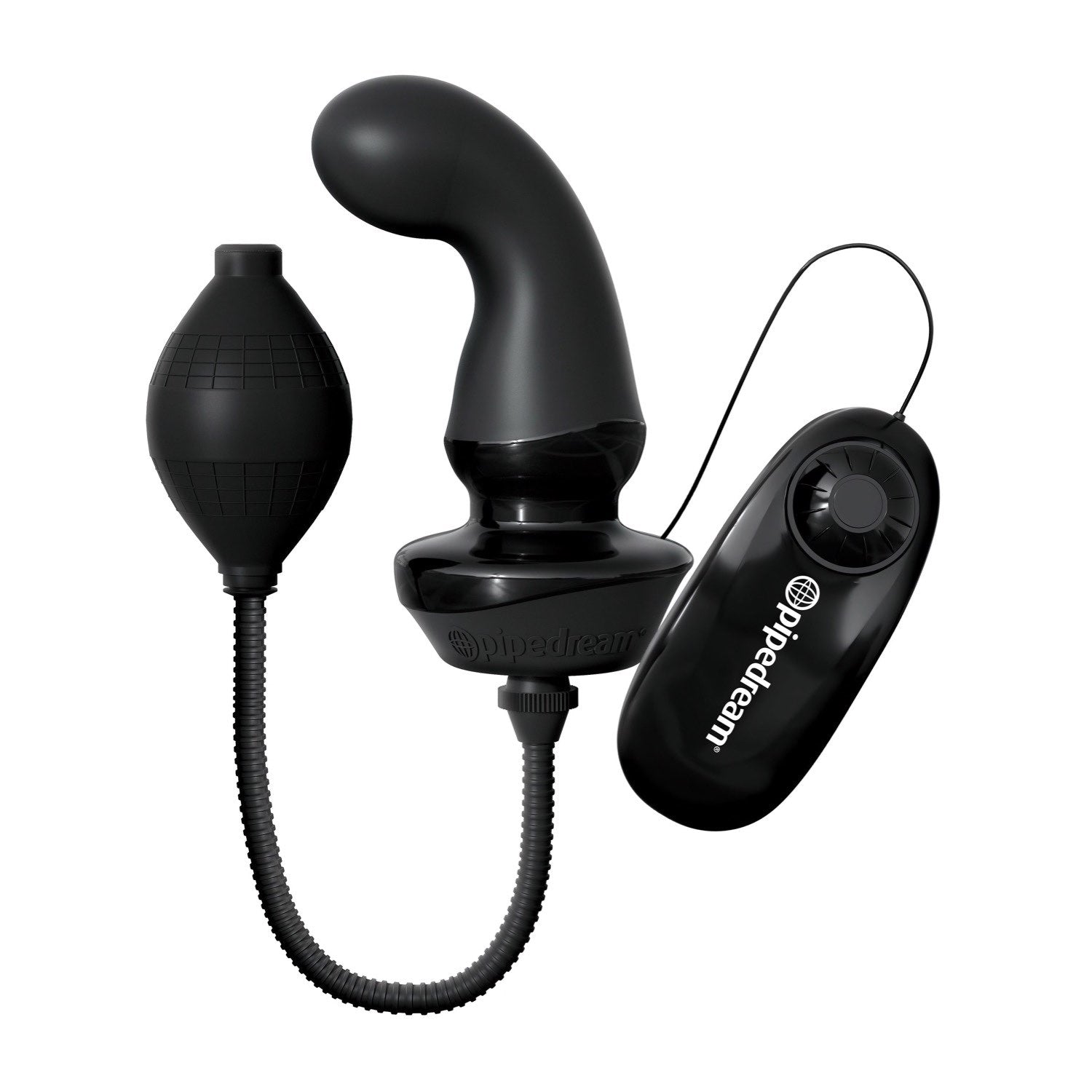 Anal Fantasy Elite Collection Inflatable P-Spot Massager - Black 12.4 cm (4.9") Inflatable Vibrating Prostate Massager by Pipedream Anal Fantasy Elite Collection Inflatable P-Spot Massager - Black 12.4 cm (4.9") Inflatable Vibrating Prostate Massager by Pipedream