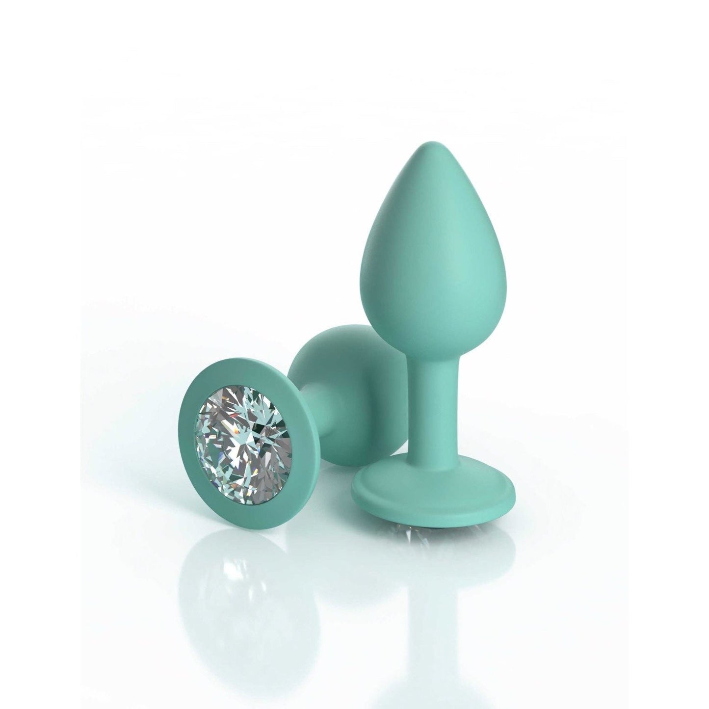 HOOKUP Crotchless Secret Gem - White Panty with Gem Butt Plug - XL/XXL Size