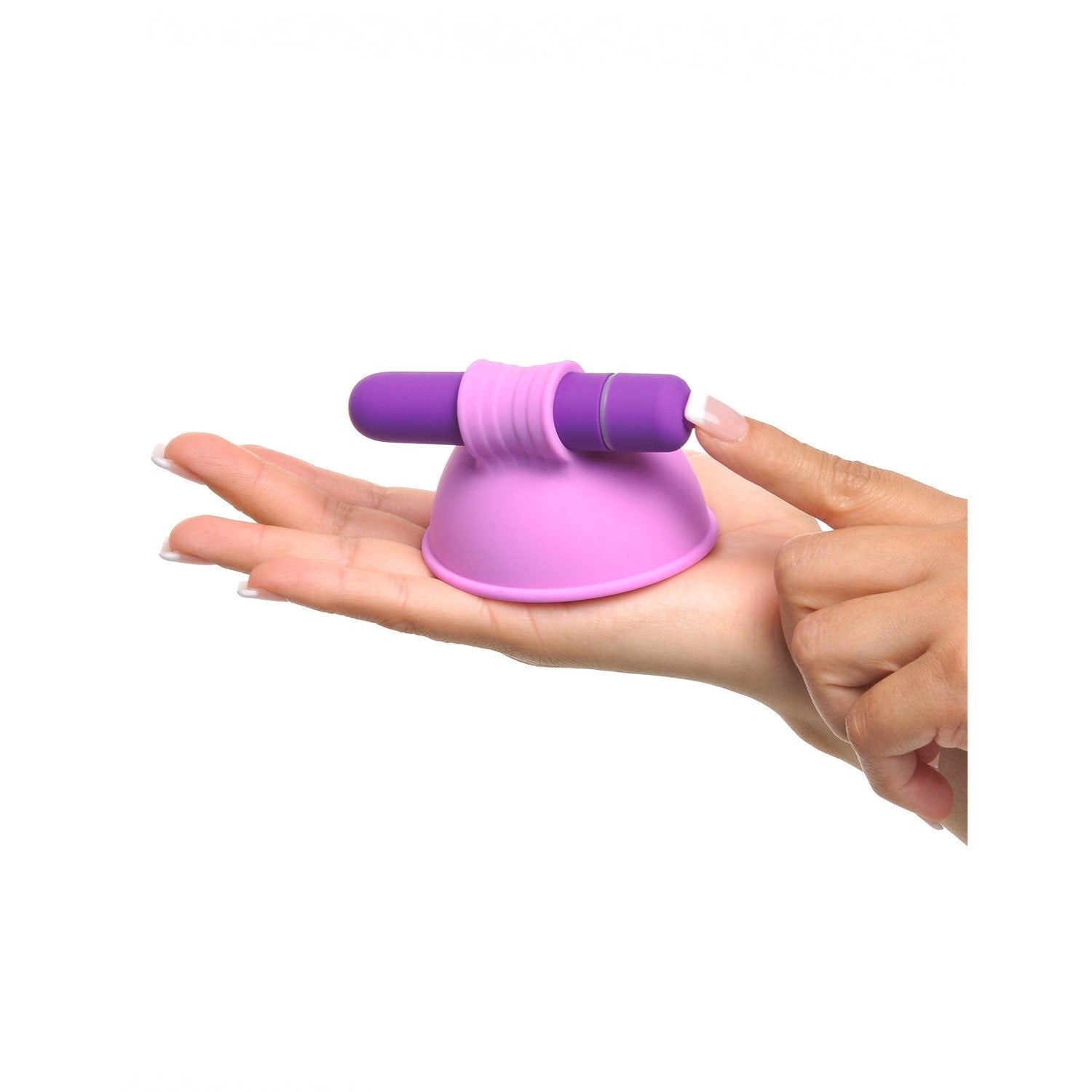 Fantasy For Her Vibrating Breast Suck-Hers - Purple 7 cm Vibrating Breast Suckers - Set of 2 by Pipedream Fantasy For Her Vibrating Breast Suck-Hers - Purple 7 cm Vibrating Breast Suckers - Set of 2 by Pipedream