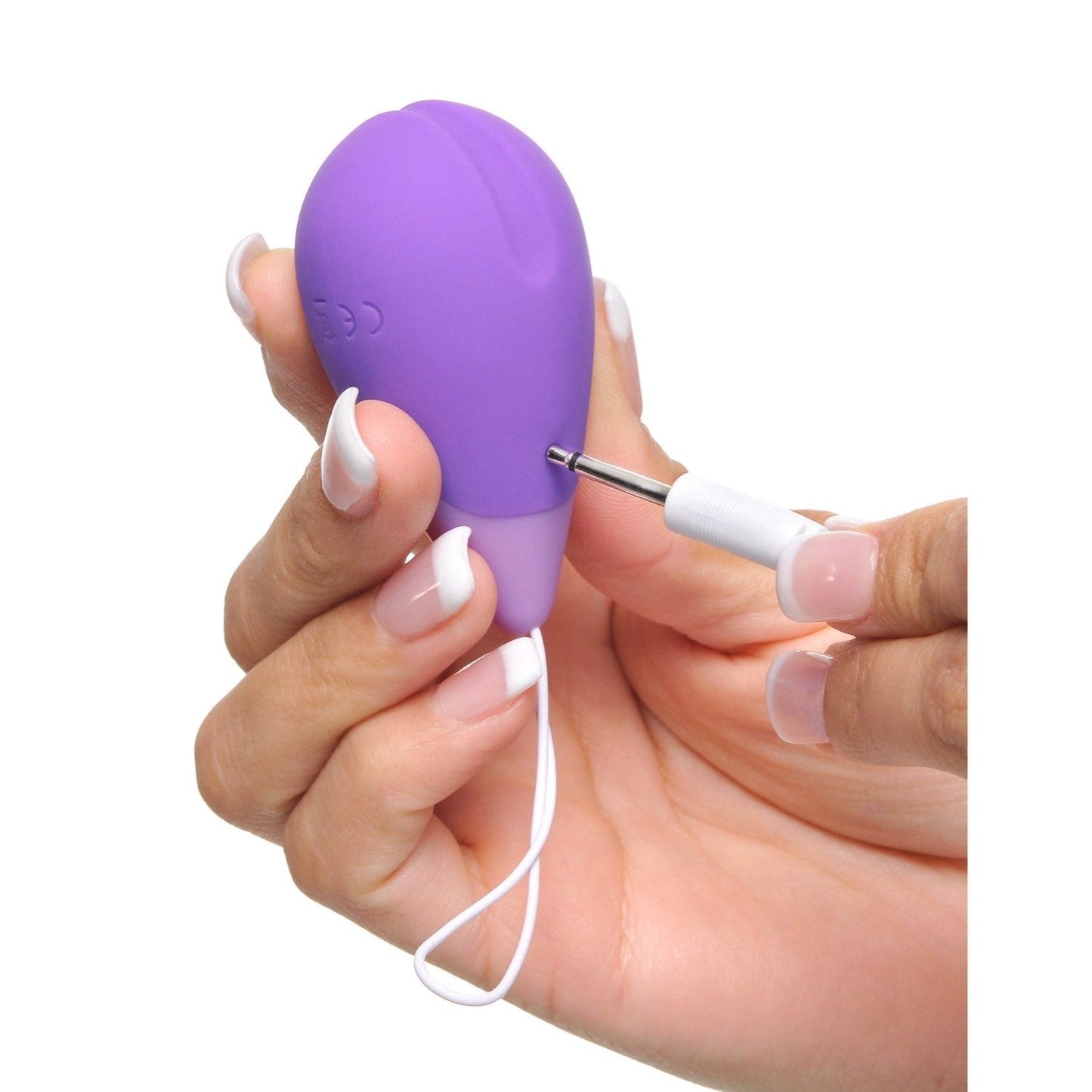 Remote Kegel Excite-Her - Purple USB Rechargeable Vibrating Kegel Trainer with Wireless Remote