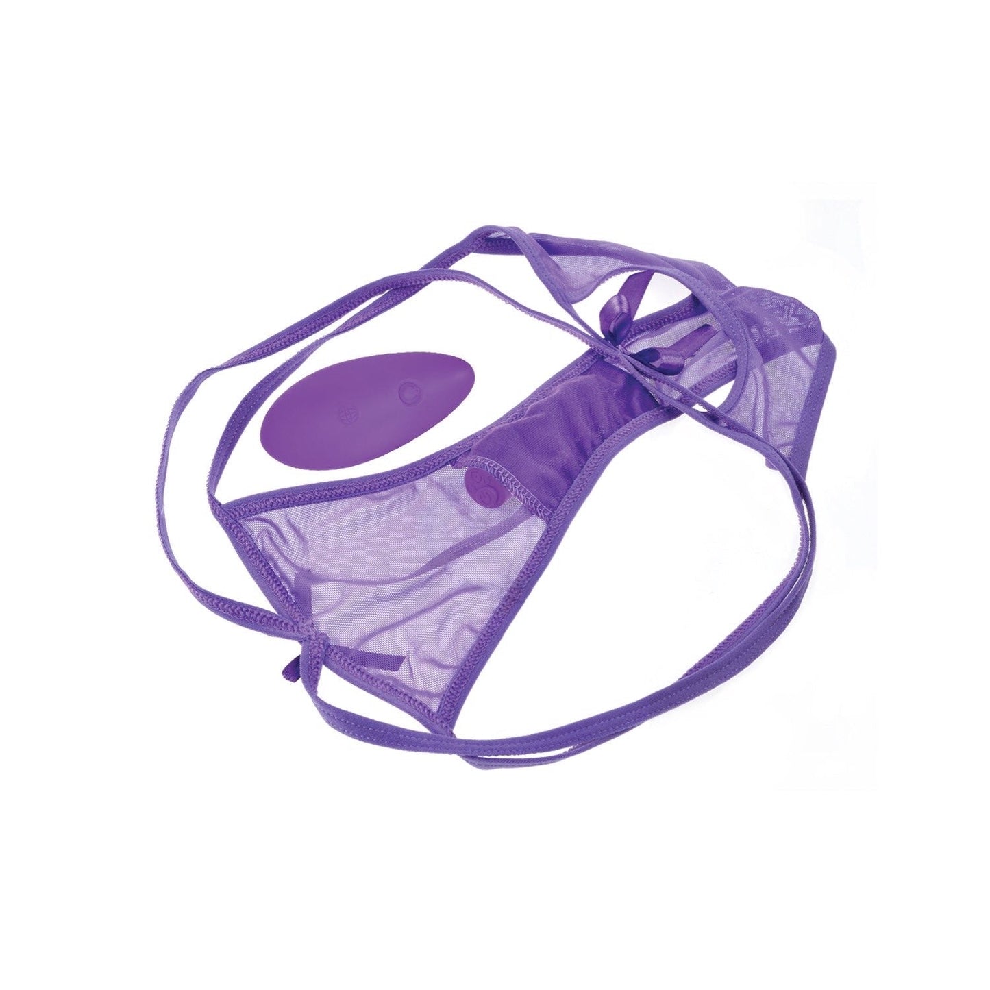 Petite Panty Thrill-Her - Purple Vibrating Panties with Wireless Remote