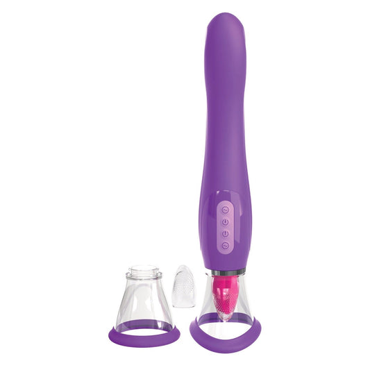 Pipedream Fantasy For Her Ultimate Pleasure - Purple USB Rechargeable Sucking & Flicking Stimulator Pipedream Fantasy For Her Ultimate Pleasure - Purple USB Rechargeable Sucking & Flicking Stimulator