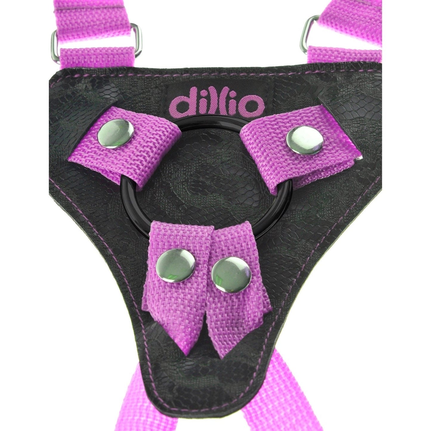 7" Strap-On Suspender Harness Set - Pink 17.8 cm Strap-On with Suspender Harness