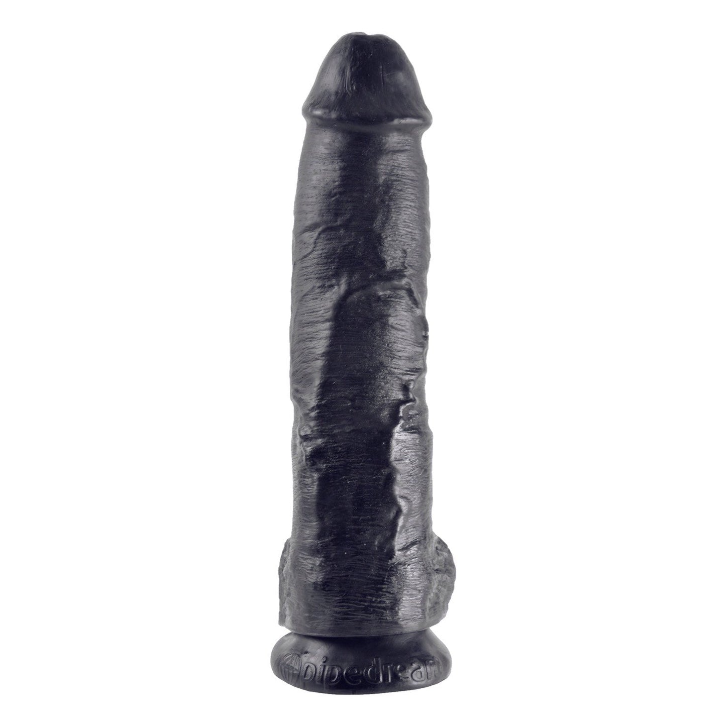 10" Cock With Balls - Black 25.4 cm (10") Dong