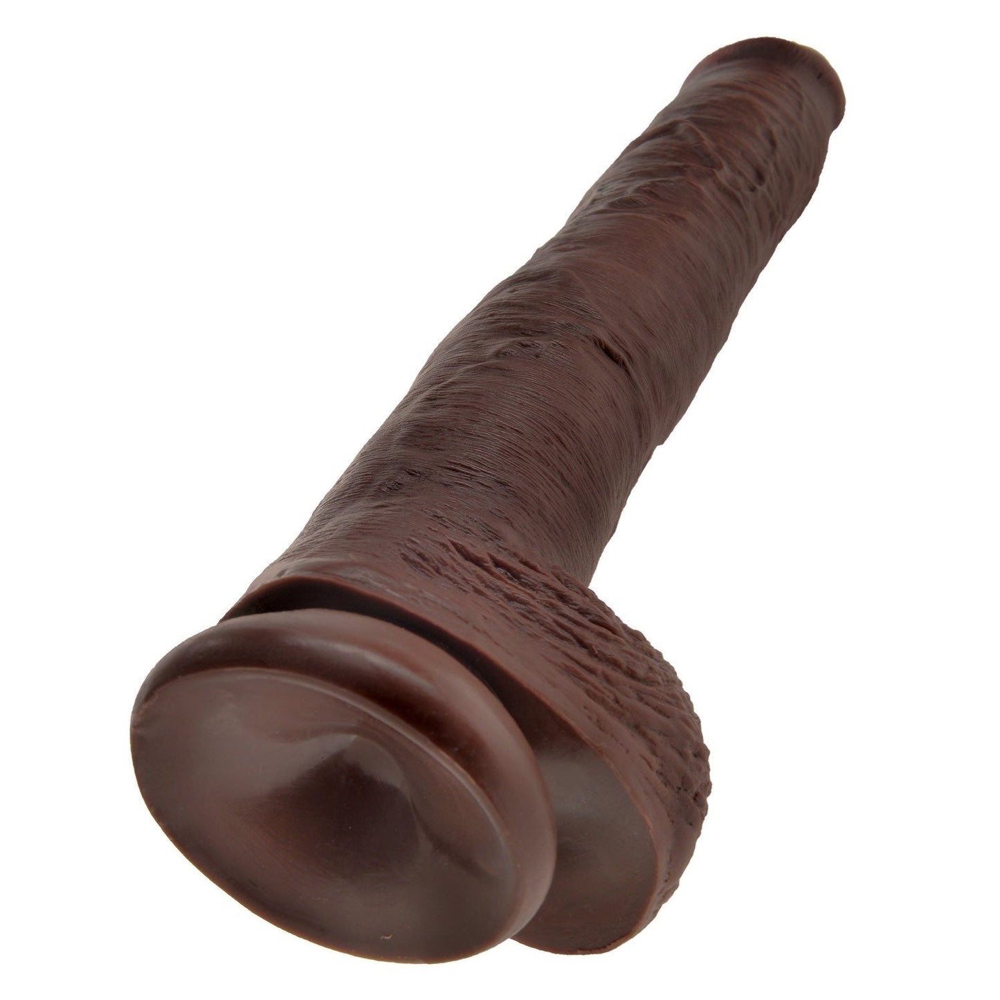 14IN Cock with Balls - Brown