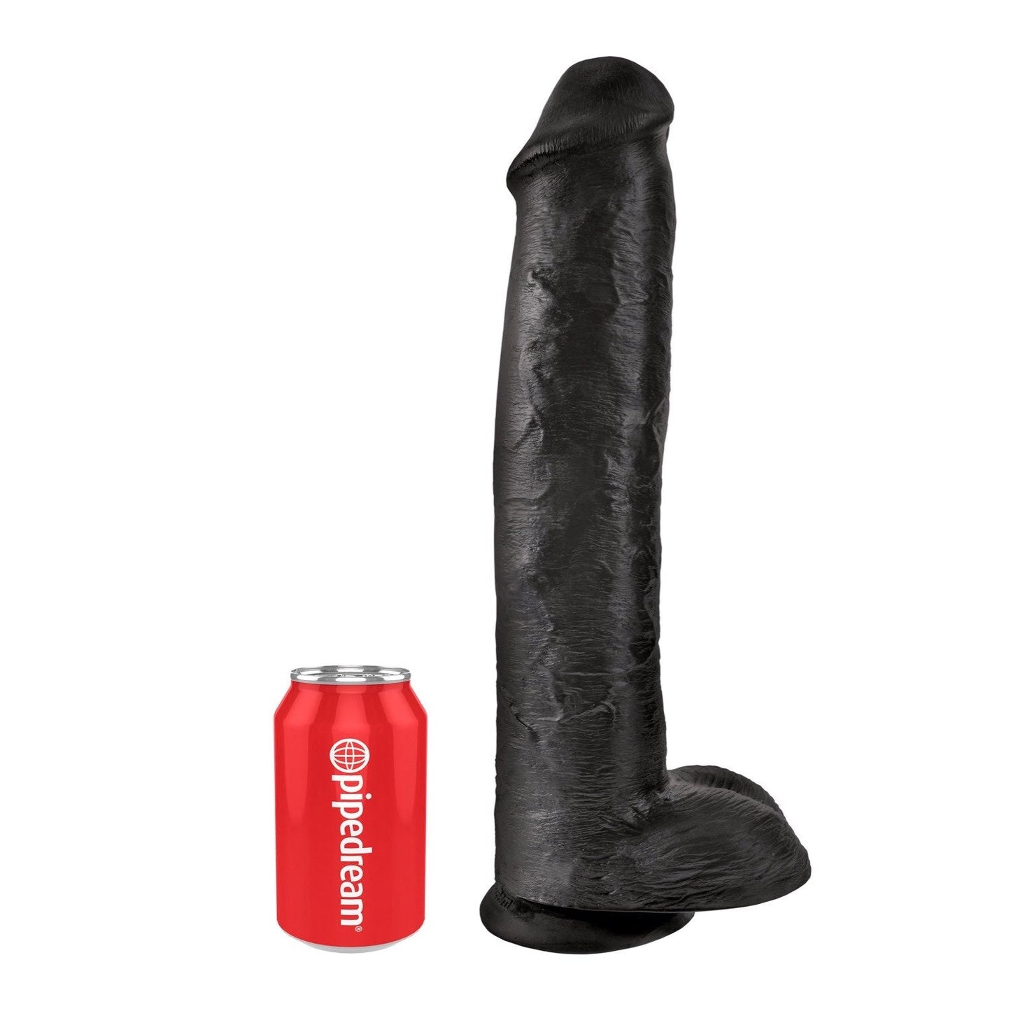 15IN Cock with Balls - Black