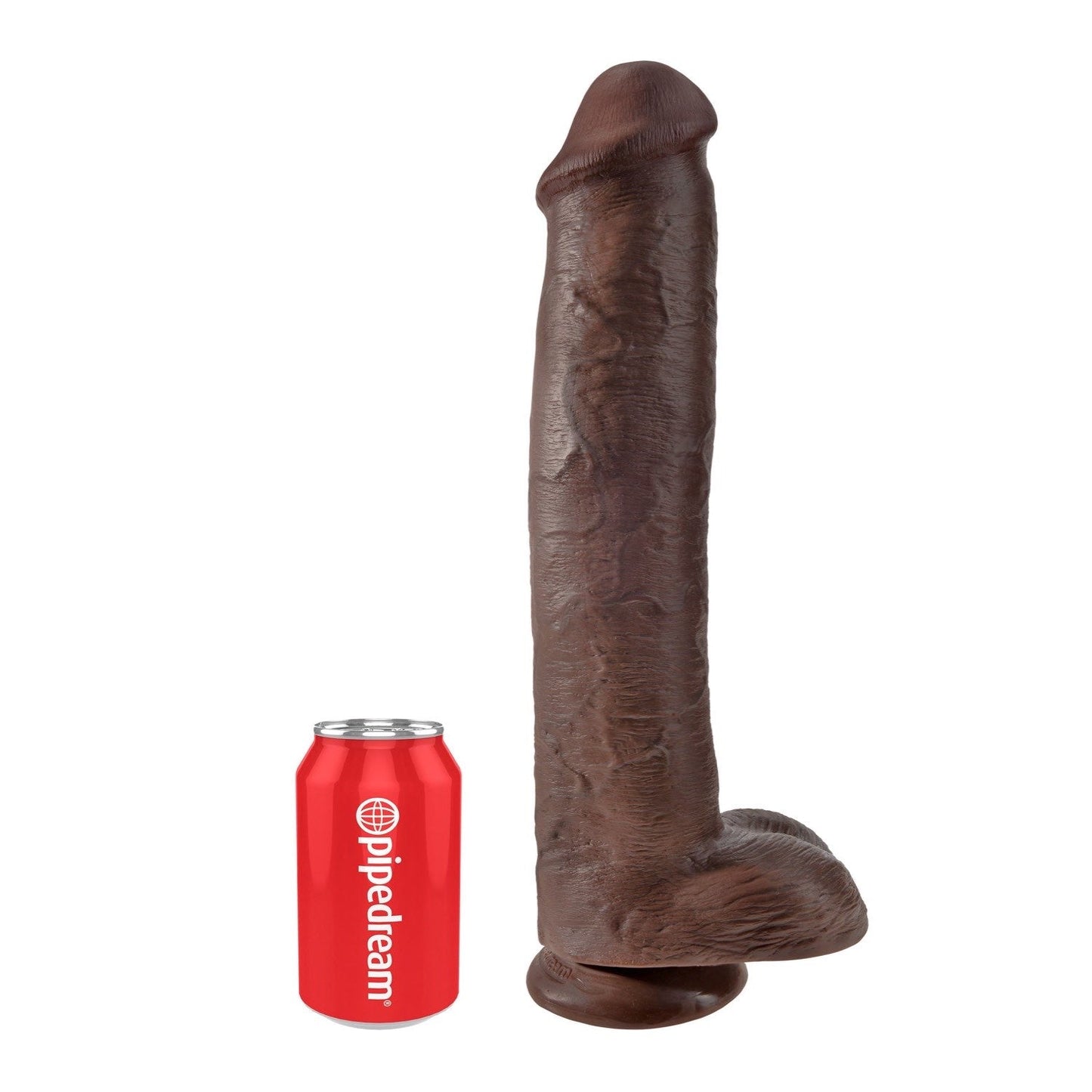 15IN Cock wtih Balls - Brown