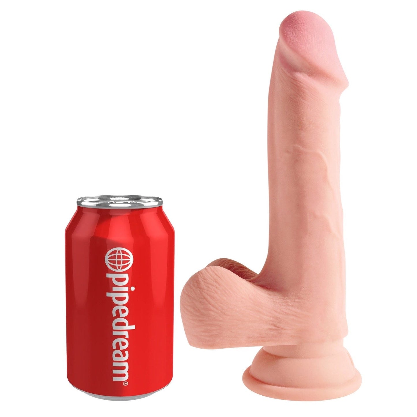 Plus 7.5" Triple Density Cock with Balls - Flesh 19 cm Dong