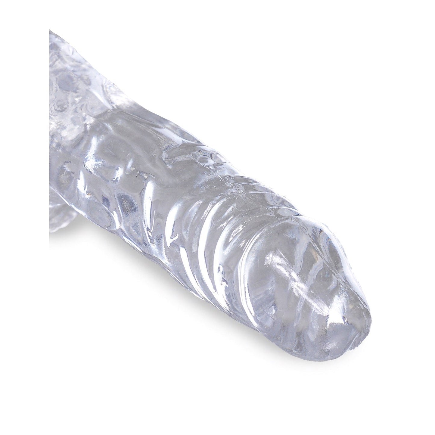 Clear 4" Cock with Balls - Clear 10.1 cm Dong