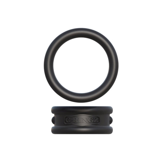 Pipedream Fantasy C-Ringz Max Width Silicone Rings - Black Cock Rings - Set of 2 Pipedream Fantasy C-Ringz Max Width Silicone Rings - Black Cock Rings - Set of 2