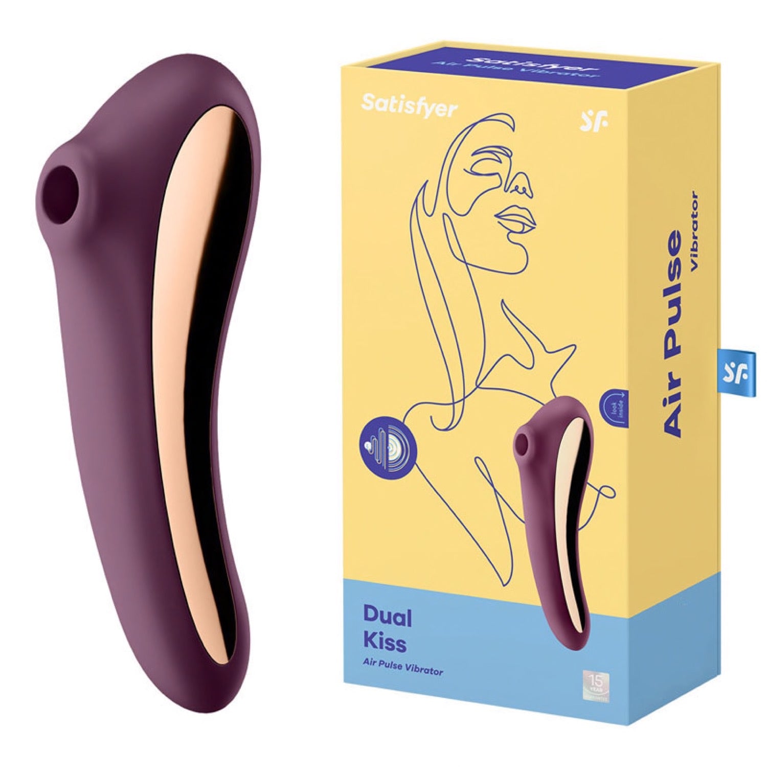 Satisfyer Dual Kiss - Purple by Satisfyer Satisfyer Dual Kiss - Purple by Satisfyer