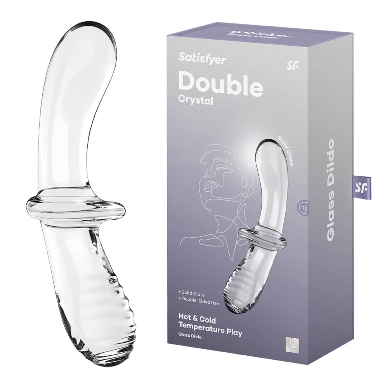 संतुष्ट करनेवाला डबल क्रिस्टल - साफ़ by Satisfyer संतुष्ट करनेवाला डबल क्रिस्टल - साफ़ by Satisfyer