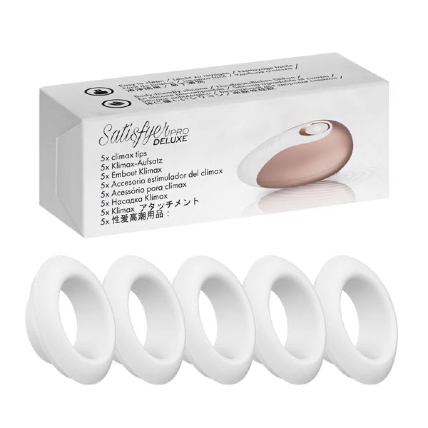 Satisfyer Pro Deluxe Climax Heads - White by Satisfyer Satisfyer Pro Deluxe Climax Heads - White by Satisfyer