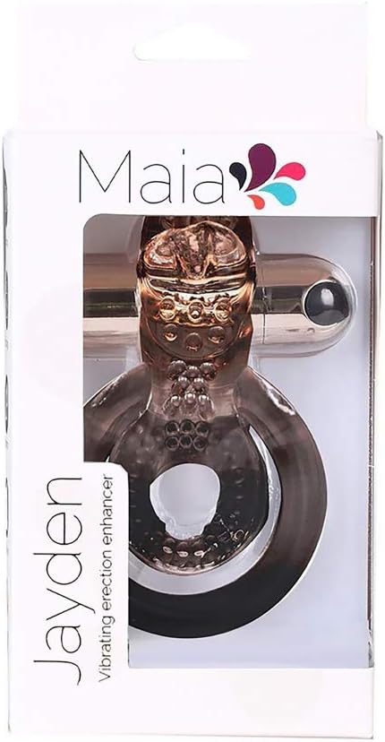 Maia Toys Jayden - Rechargeable Vibrating Cock Ring - Rose Gold by Maia Toys