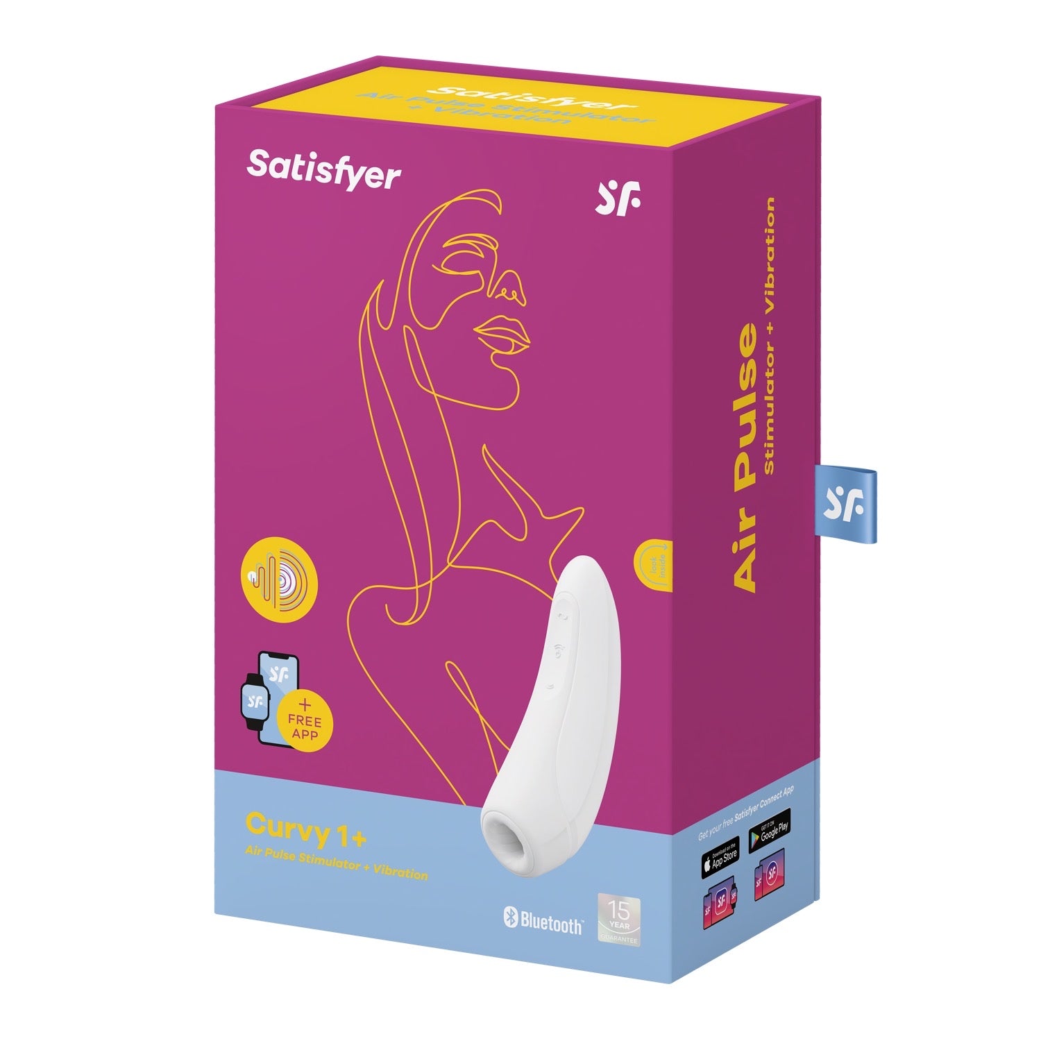 संतुष्ट करनेवाला सुडौल 1+ - सफ़ेद by Satisfyer