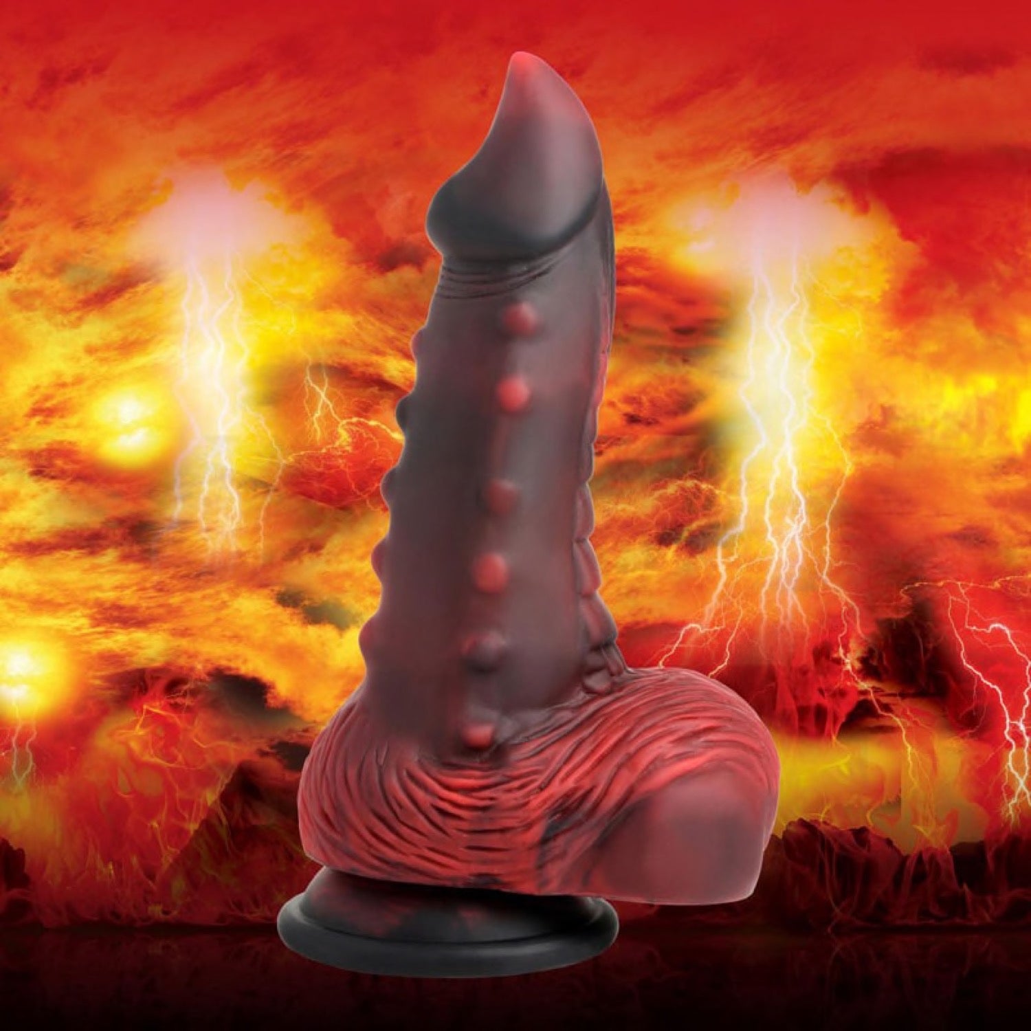 Creature Cocks Lava Demon Silicone 7.8&quot; Dildo by XR Brands