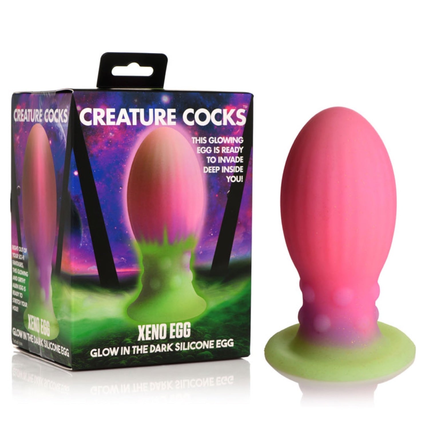 Creature Cocks Xeno Silicone 5.2&quot; Egg by XR Brands