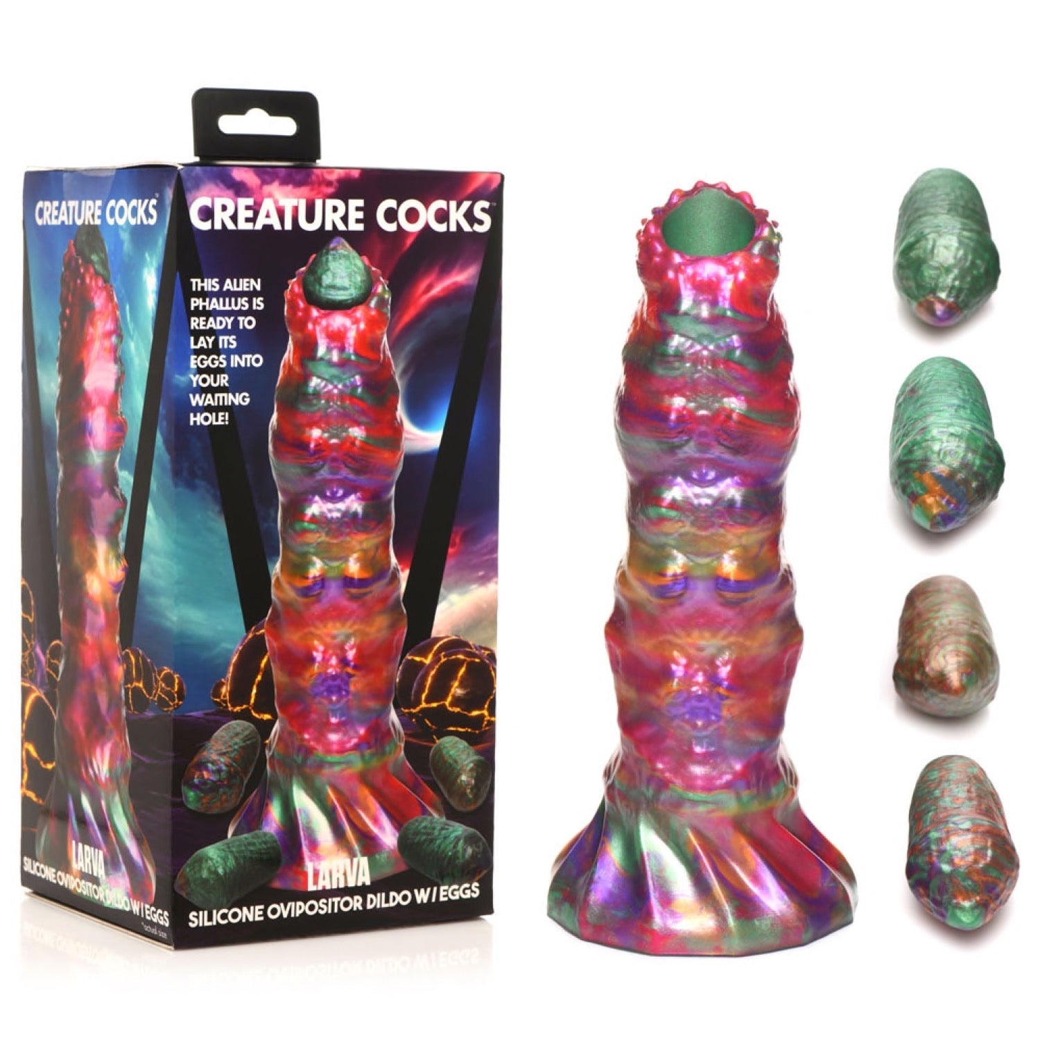 Creature Cocks Larva Silicone Ovipositor 9&quot; Dildo by XR Brands